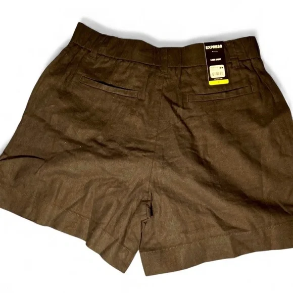 🖤 Express Linen Shorts | Size 8 | High-Rise + Breezy Chic - Picture 5 of 11